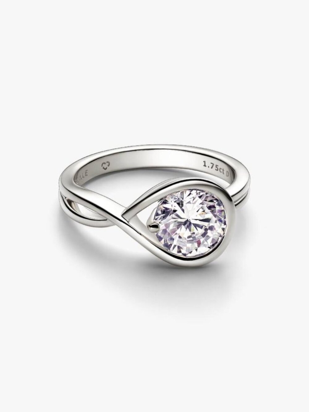 Pandora FINAL SALE - Infinite 14k White Gold Lab-grown Diamond Ring